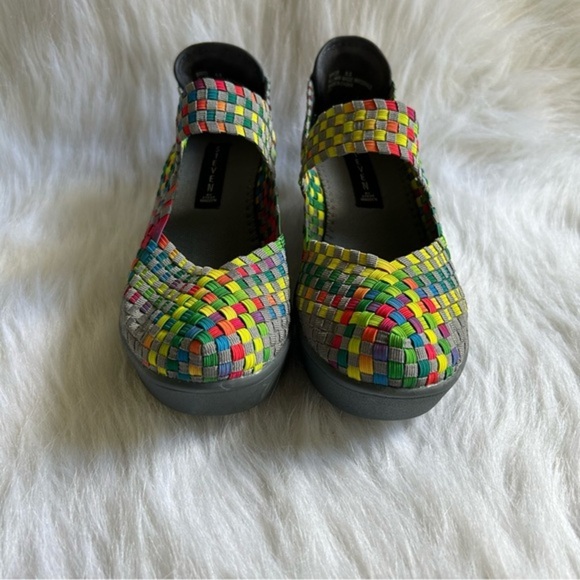 Steven By Steve Madden Multicolored Wedge Women Size 8.5 Slip On Mary Jane Shoes - Picture 3 of 8